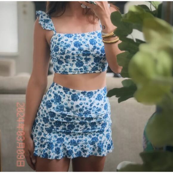 Albion Bella Tankini & High waisted Swim skirt swimsuit in Santorini Size Small - Picture 1 of 7